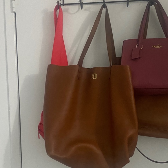 Madewell Brown Leather Tote Bag - Picture 3 of 3